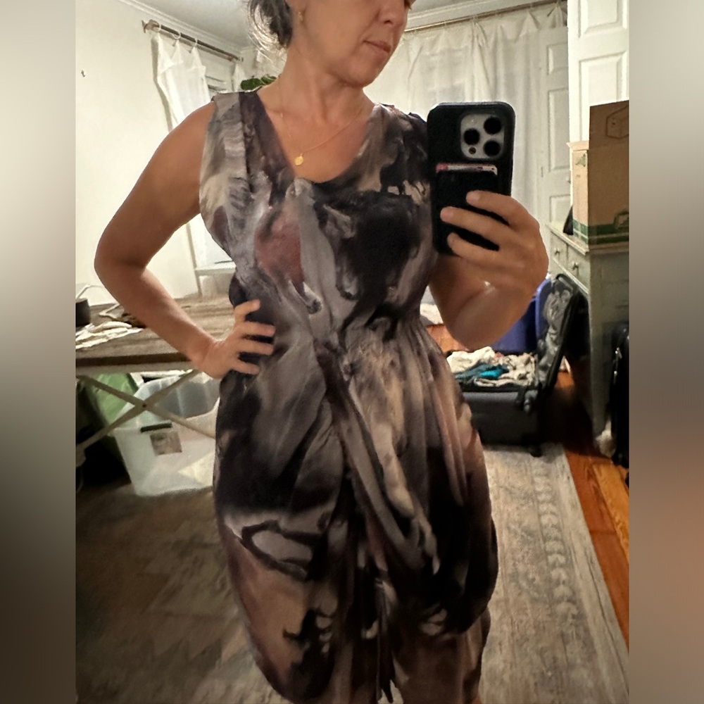 All Saints silk dress with horses - UK10 US6